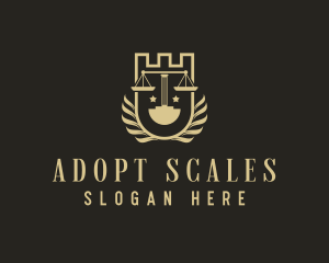 Court Justice Scale  logo design