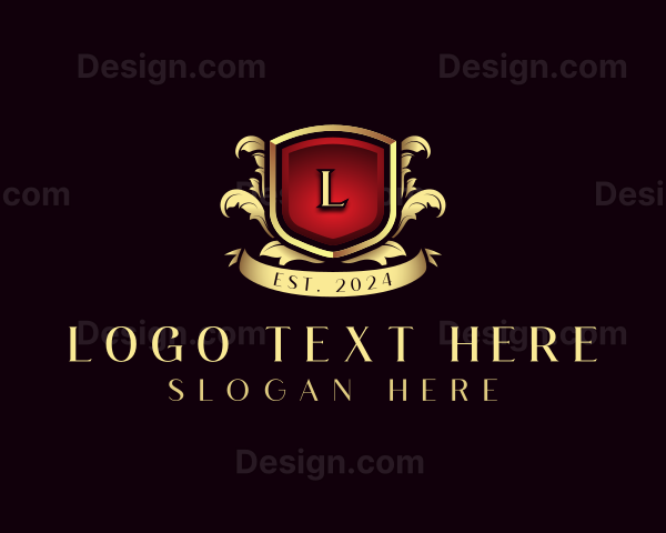 Luxury Shield Insignia Logo