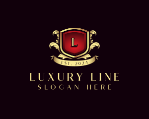 Luxury Shield Insignia logo design