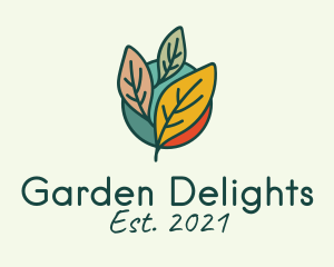 Colorful Leaf Gardening  logo design