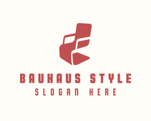 Bauhaus Chair Furniture  logo design