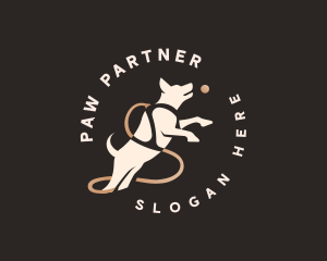 Dog Leash Trainer logo design