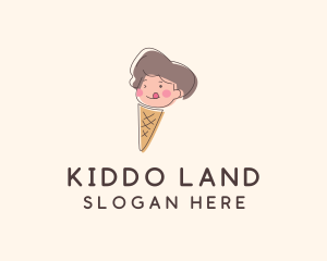 Ice Cream Cone Kid  logo