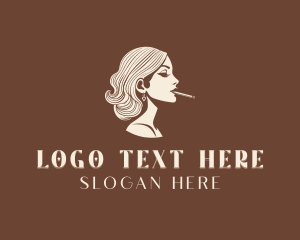 Cigarette Smoking Woman logo