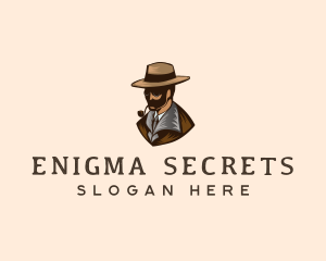 Detective Hat Spy logo design