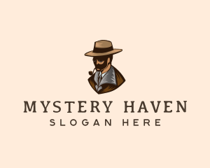 Detective Hat Spy logo design