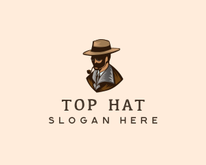 Detective Hat Spy logo design