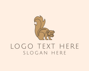 Wild Mongoose Animal  logo