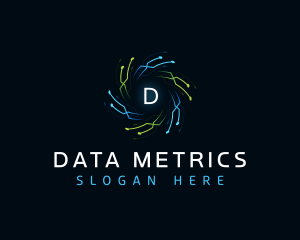 Data Technology Circuit logo design