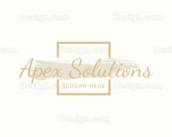 Elegant Gold Brand Business Logo