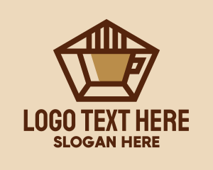 Geometric Coffee Cup  logo