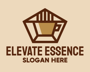 Geometric Coffee Cup  logo