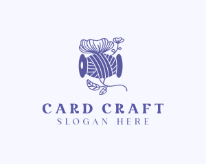 Floral Thread Sewing  logo design