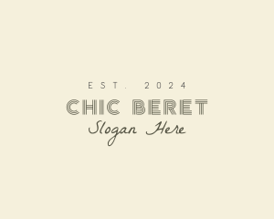 Chic Fashion Apparel Brand logo design