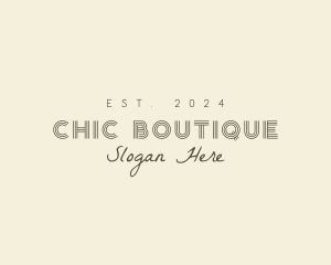 Chic Fashion Apparel Brand logo design