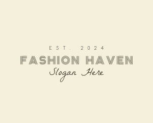 Chic Fashion Apparel Brand logo design