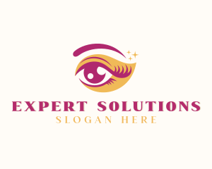 Eyelashes Eyebrow Aesthetician  logo design