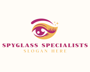 Eyelashes Eyebrow Aesthetician  logo design