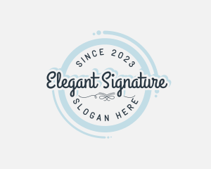 Elegant Business Badge logo design