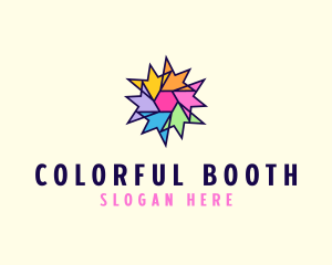 Colorful Flower Arrows logo design