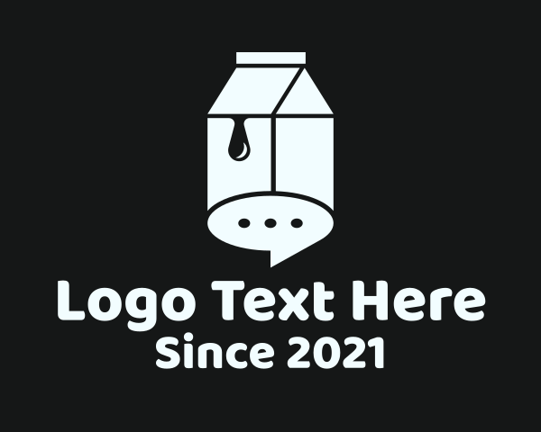 Chat Bubble Milk Box logo