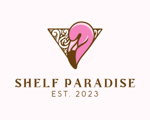 Elegant Tropical Flamingo logo design