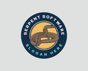 Wild Snake Serpent logo design