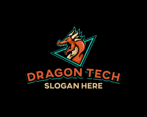 Dragon Gaming Creature logo design