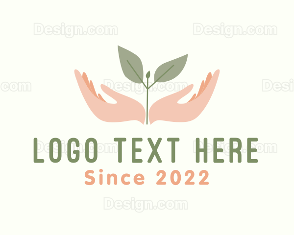 Natural Leaf Hand Logo