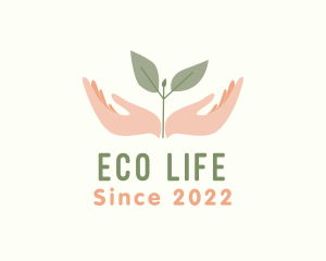 Natural Leaf Hand logo design