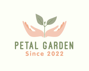 Natural Leaf Hand logo design