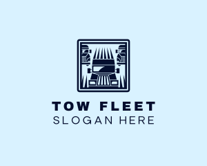 Fast Shipping Truck logo design