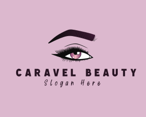 Aesthetic Woman Beauty Eyelash logo design