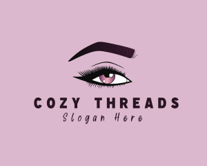 Aesthetic Woman Beauty Eyelash logo design