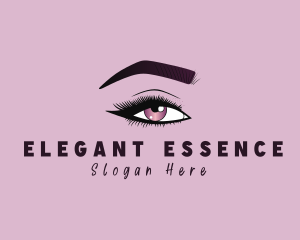 Aesthetic Woman Beauty Eyelash logo design