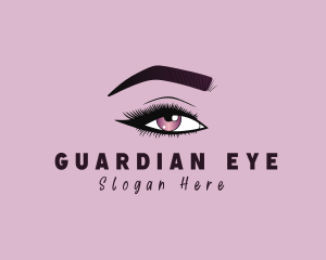 Aesthetic Woman Beauty Eyelash logo design