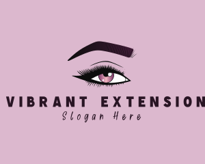 Aesthetic Woman Beauty Eyelash logo design