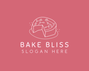 Flower Cake Baking logo design