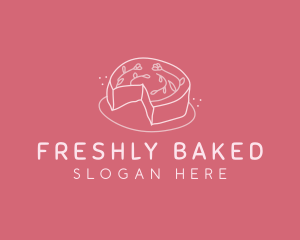 Flower Cake Baking logo design