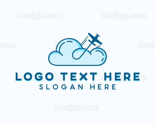 Cloud Airline Plane Logo