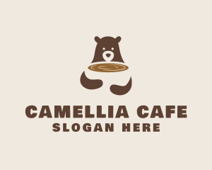 Grizzly Bear Cafe logo design