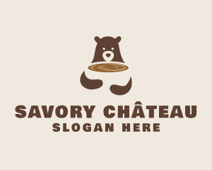 Grizzly Bear Cafe logo design