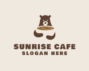 Grizzly Bear Cafe logo design