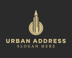 Arrow Urban Skyscraper logo design