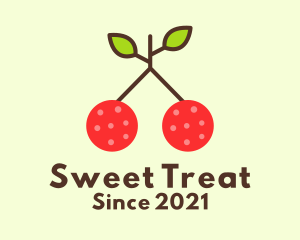 Sweet Cherry Fruit  logo design