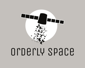 Outer Space Satellite logo design