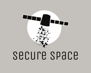 Outer Space Satellite logo design