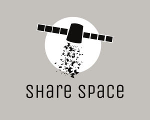 Outer Space Satellite logo design