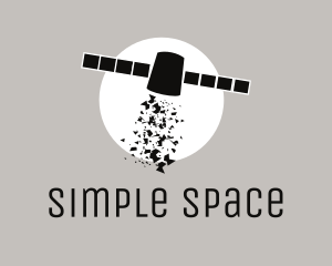 Outer Space Satellite logo design