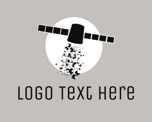 Space - Outer Space Satellite logo design